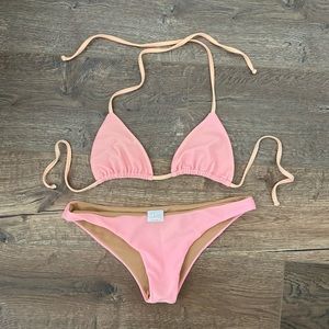 Lolli Cheeky Bikini Sherbet Pink and Orange